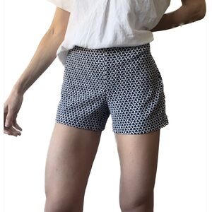 Banana Republic Geometric Navy Blue Short 3’’ | Size 0